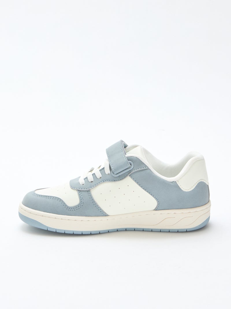 Zapatillas bajas bicolores Azul - Kiabi
