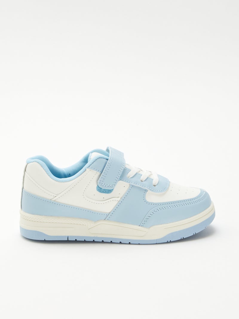 Zapatillas bajas bicolores Azul - Kiabi