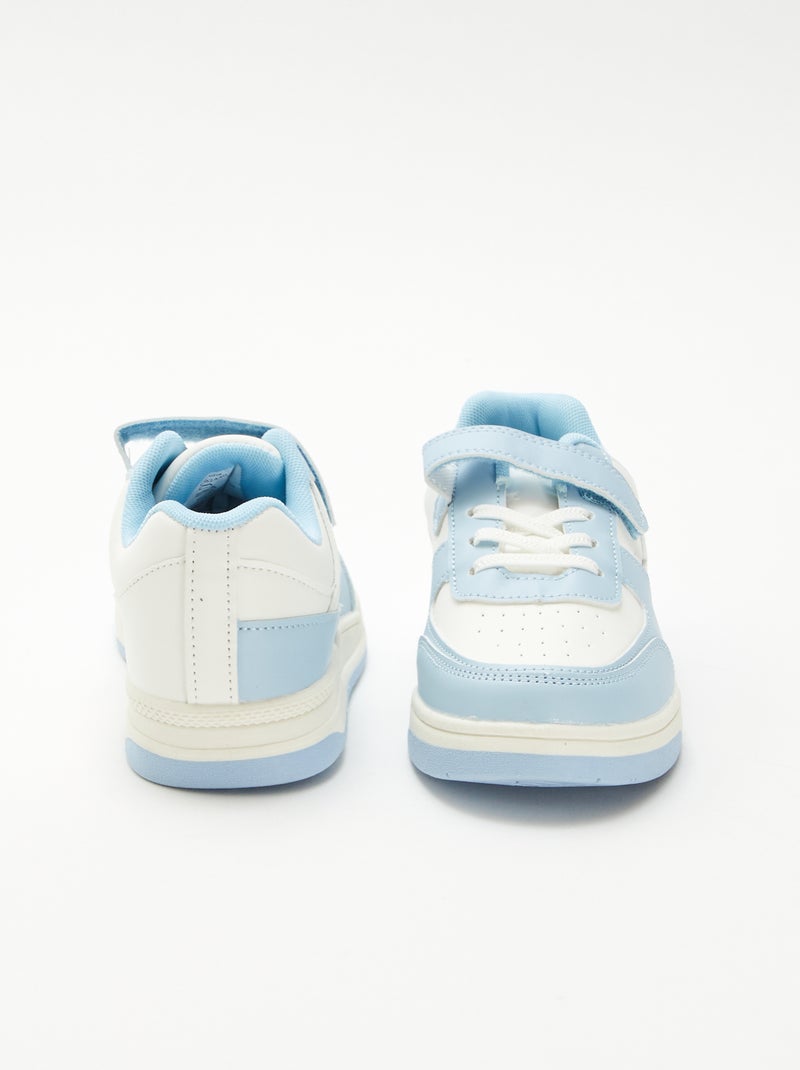 Zapatillas bajas bicolores Azul - Kiabi