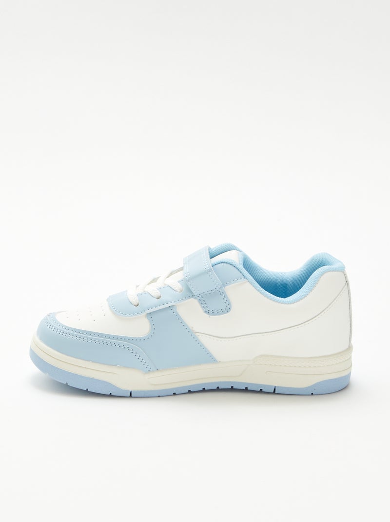 Zapatillas bajas bicolores Azul - Kiabi