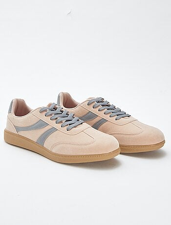 Zapatillas bajas bicolores de tela