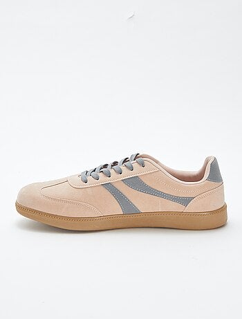 Zapatillas bajas bicolores de tela