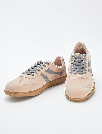 Zapatillas bajas bicolores de tela