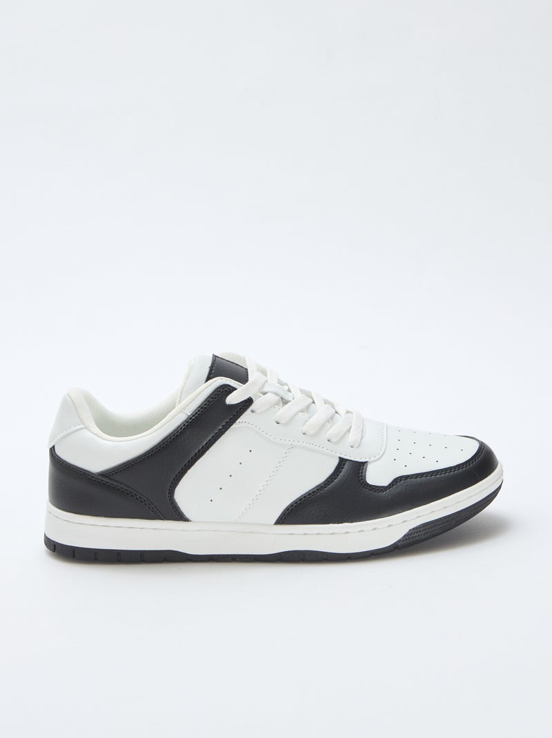 Zapatillas bajas bicolores Negro - Kiabi