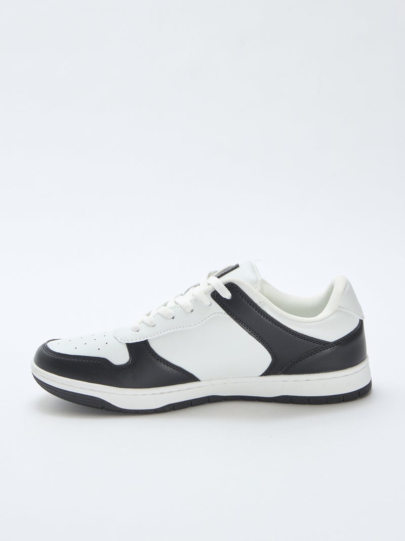 Zapatillas bajas bicolores Negro - Kiabi