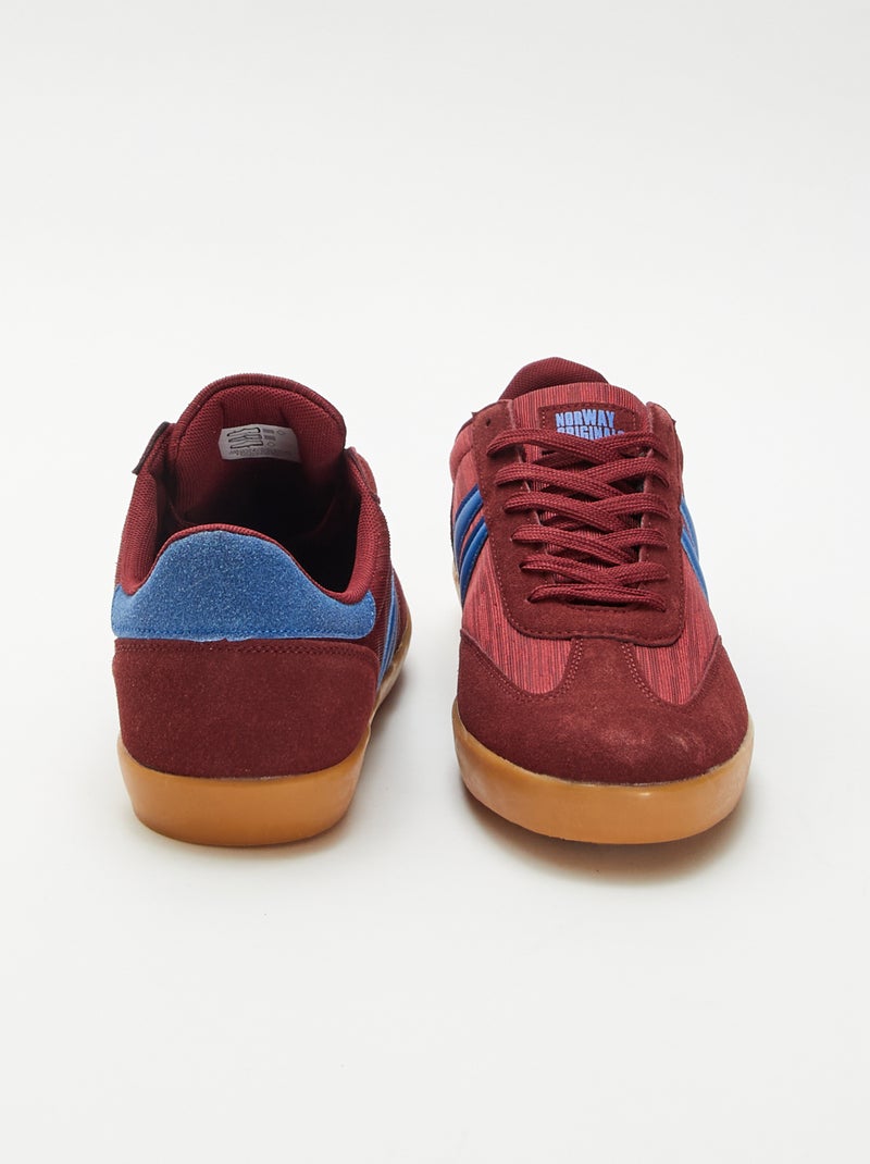 Zapatillas bajas bicolores Purpura - Kiabi