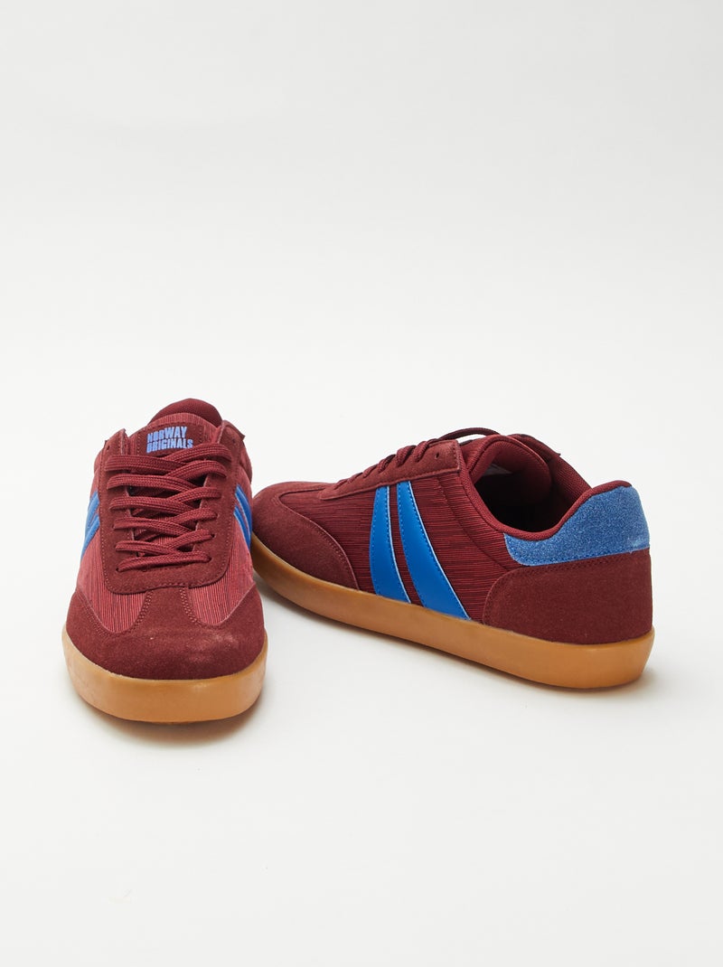 Zapatillas bajas bicolores Purpura - Kiabi