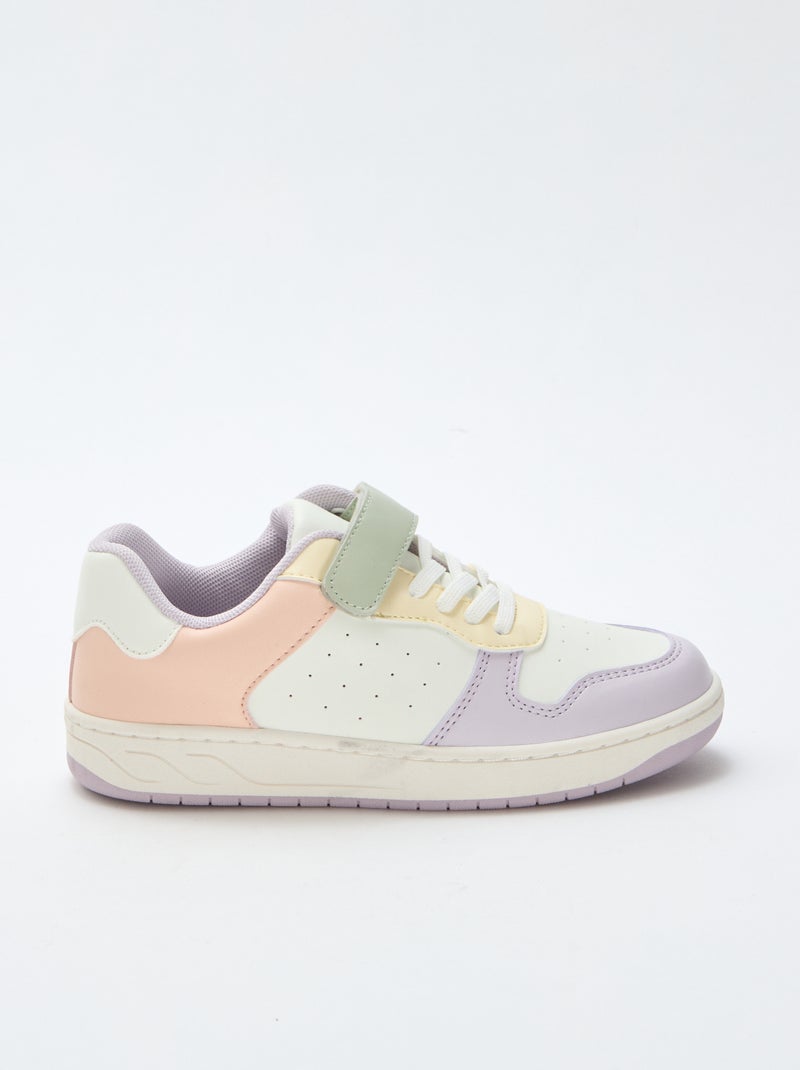Zapatillas bajas bicolores Rosa - Kiabi