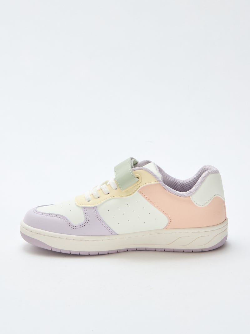 Zapatillas bajas bicolores Rosa - Kiabi