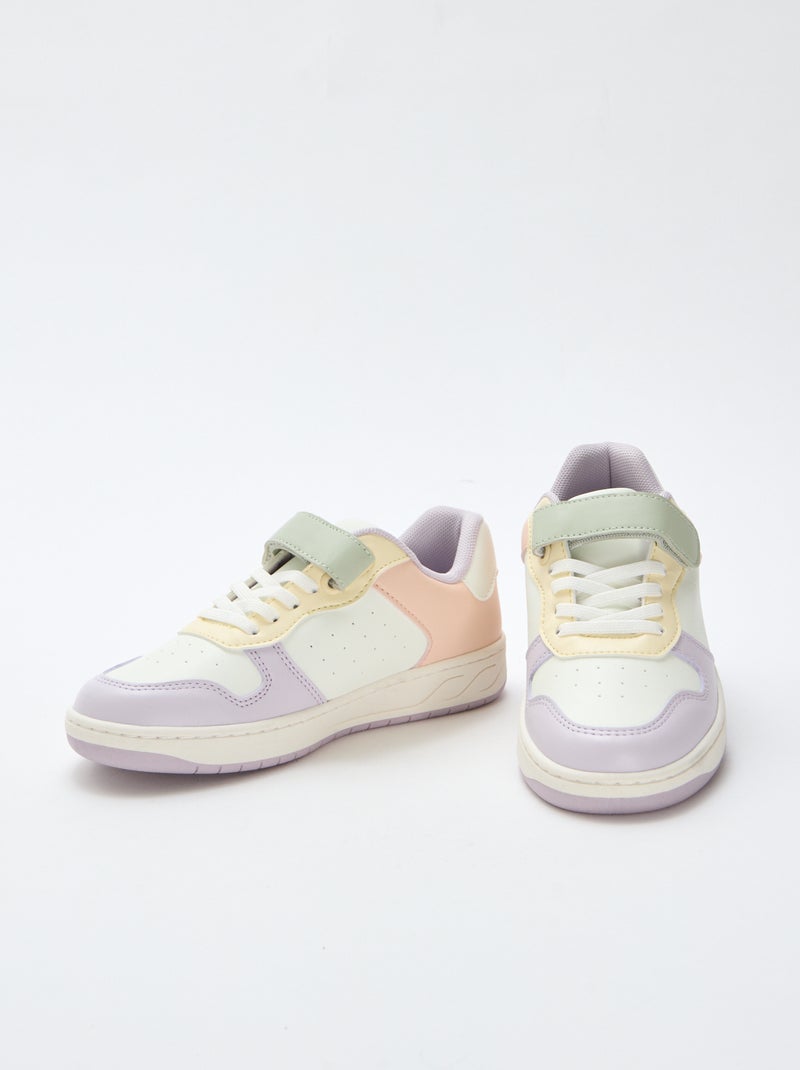 Zapatillas bajas bicolores Rosa - Kiabi