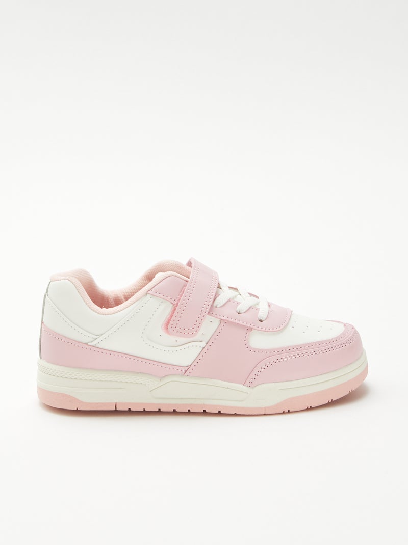 Zapatillas bajas bicolores Rosa - Kiabi
