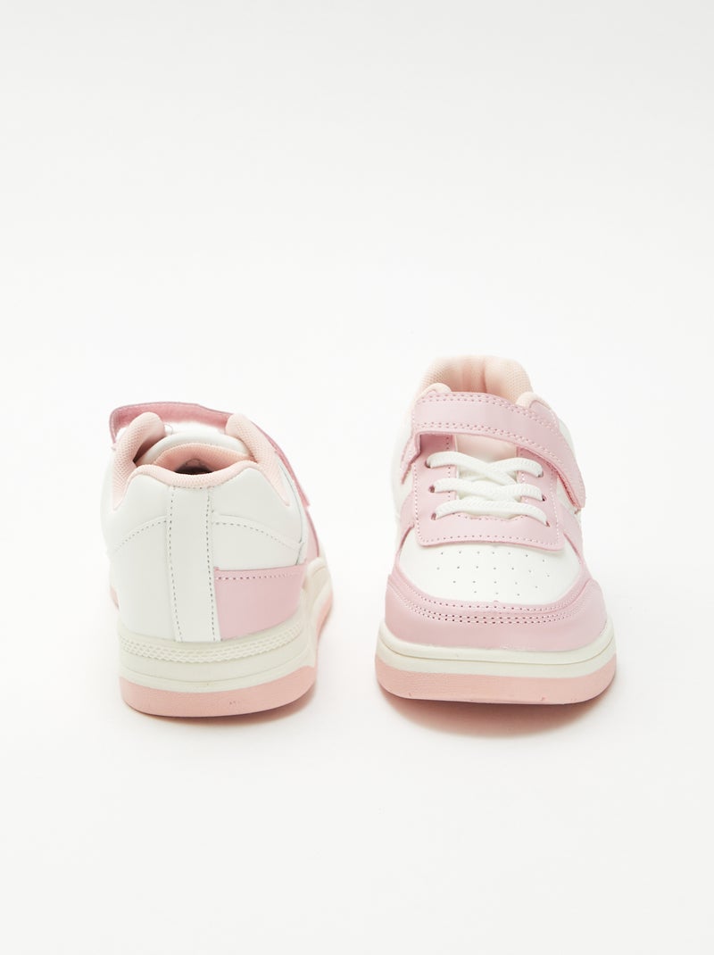 Zapatillas bajas bicolores Rosa - Kiabi