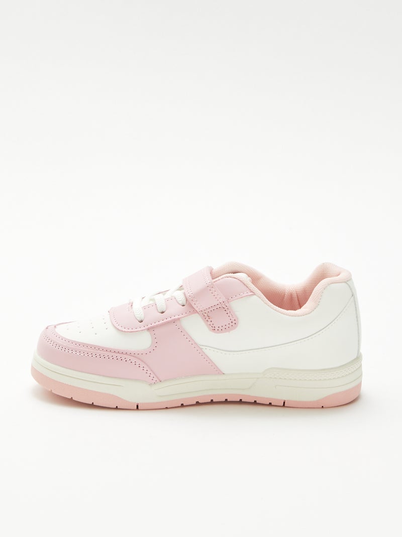 Zapatillas bajas bicolores Rosa - Kiabi