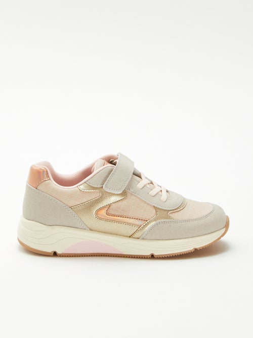 Zapatillas bajas bimateria - Kiabi