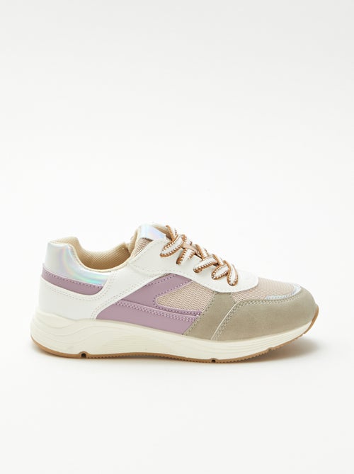 Zapatillas bajas bimateria - Kiabi