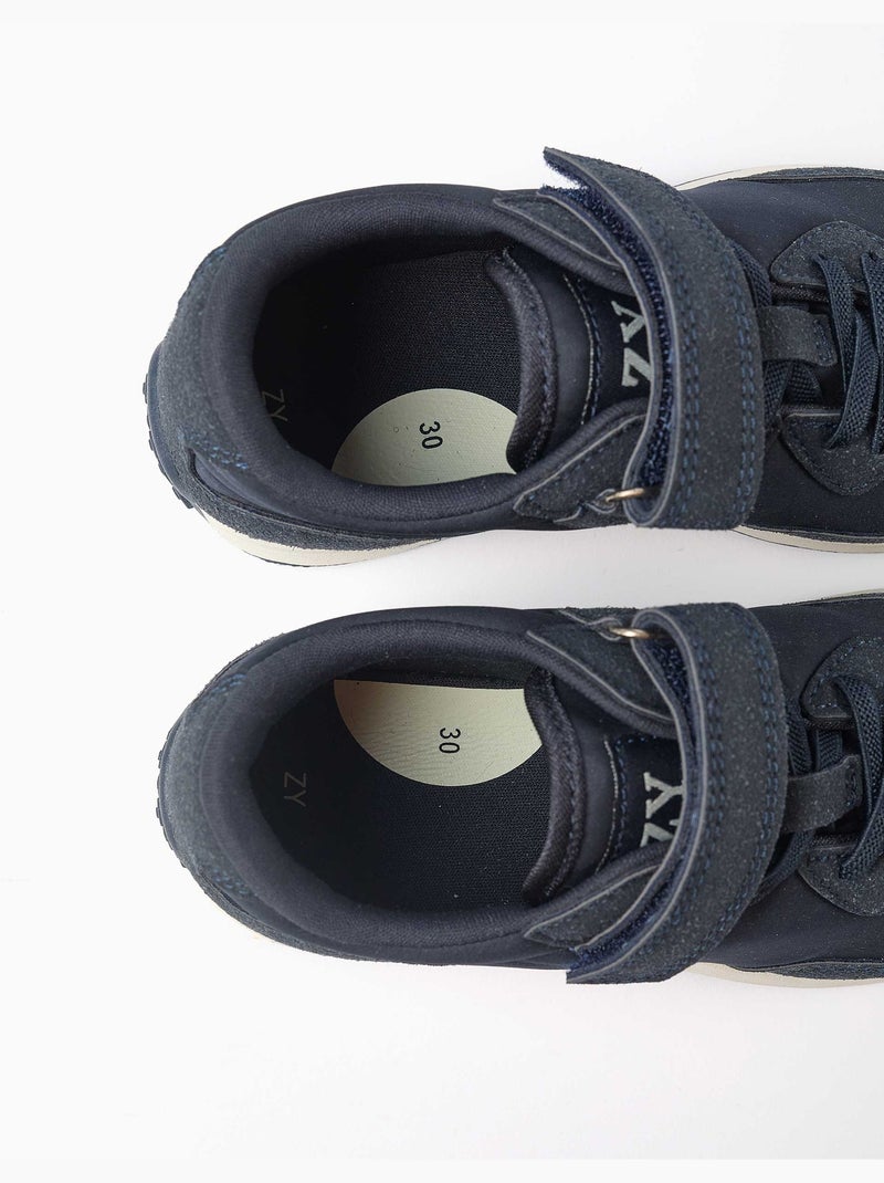 Zapatillas bajas combinadas con suela antideslizante Azul Azul - Kiabi