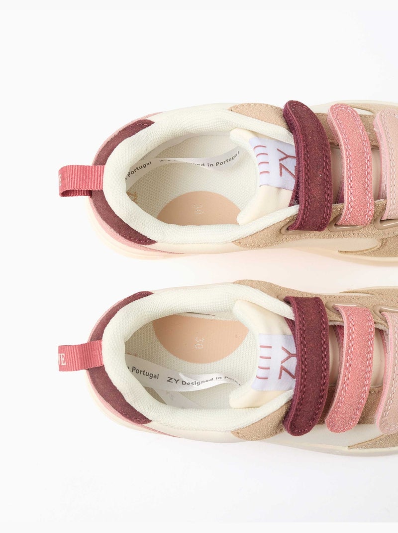 Zapatillas bajas combinadas ZY Move Rosa - Kiabi