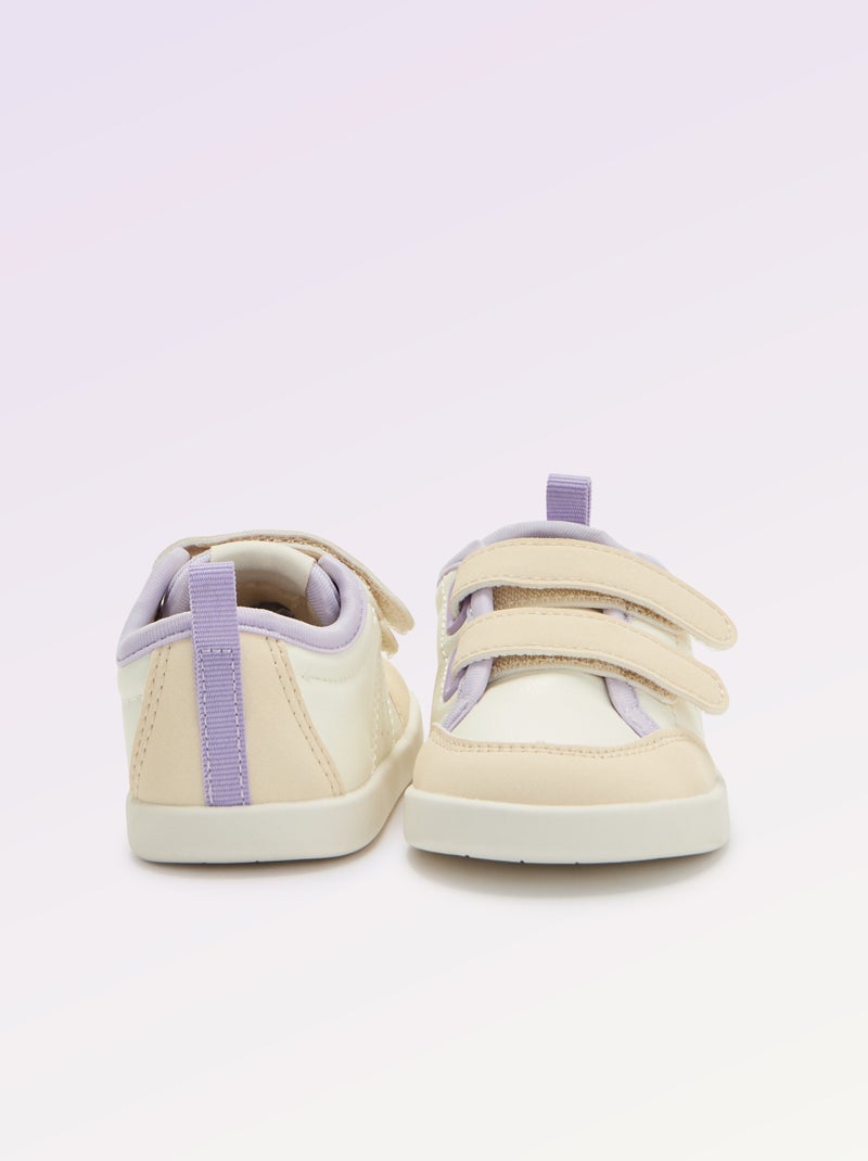 Zapatillas bajas con cierre de velcro - Barefoot Blanco - Kiabi