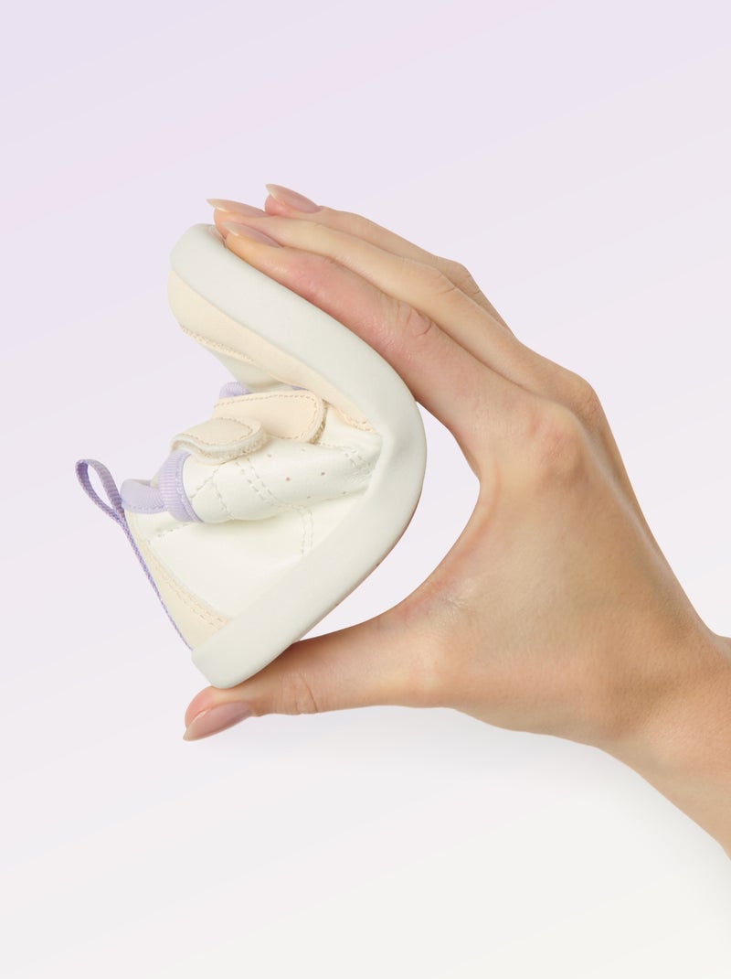 Zapatillas bajas con cierre de velcro - Barefoot Blanco - Kiabi