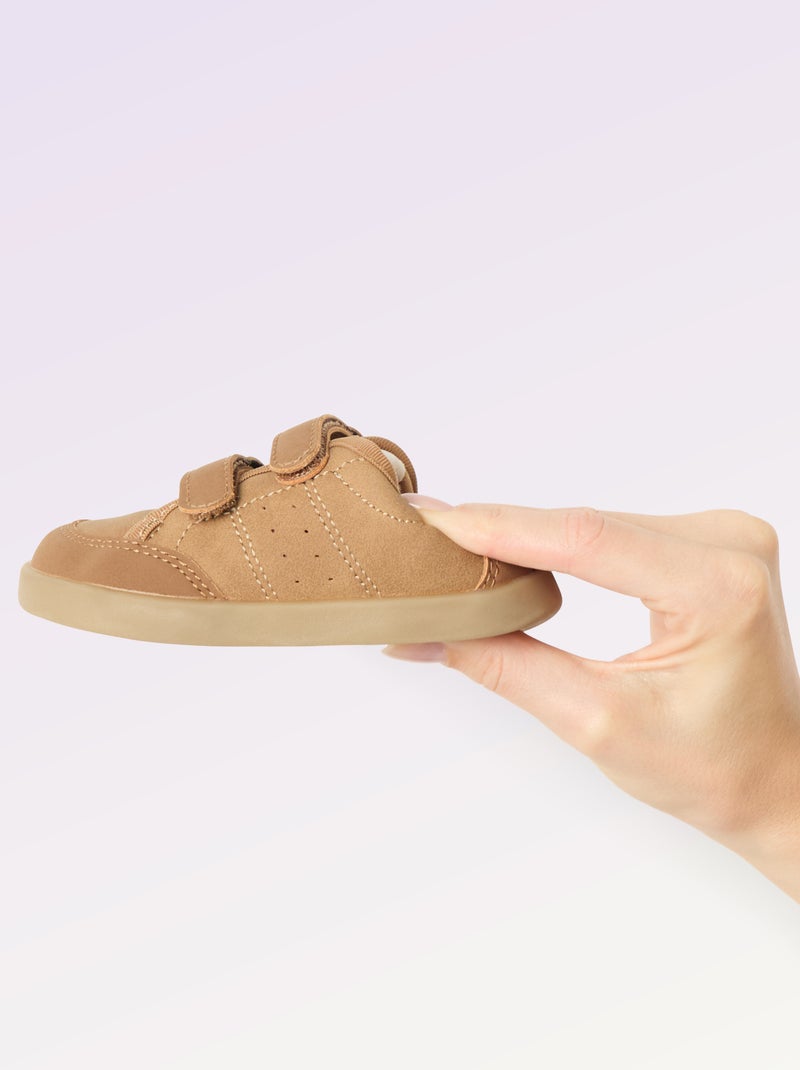 Zapatillas bajas con cierre de velcro Amarillo - Kiabi