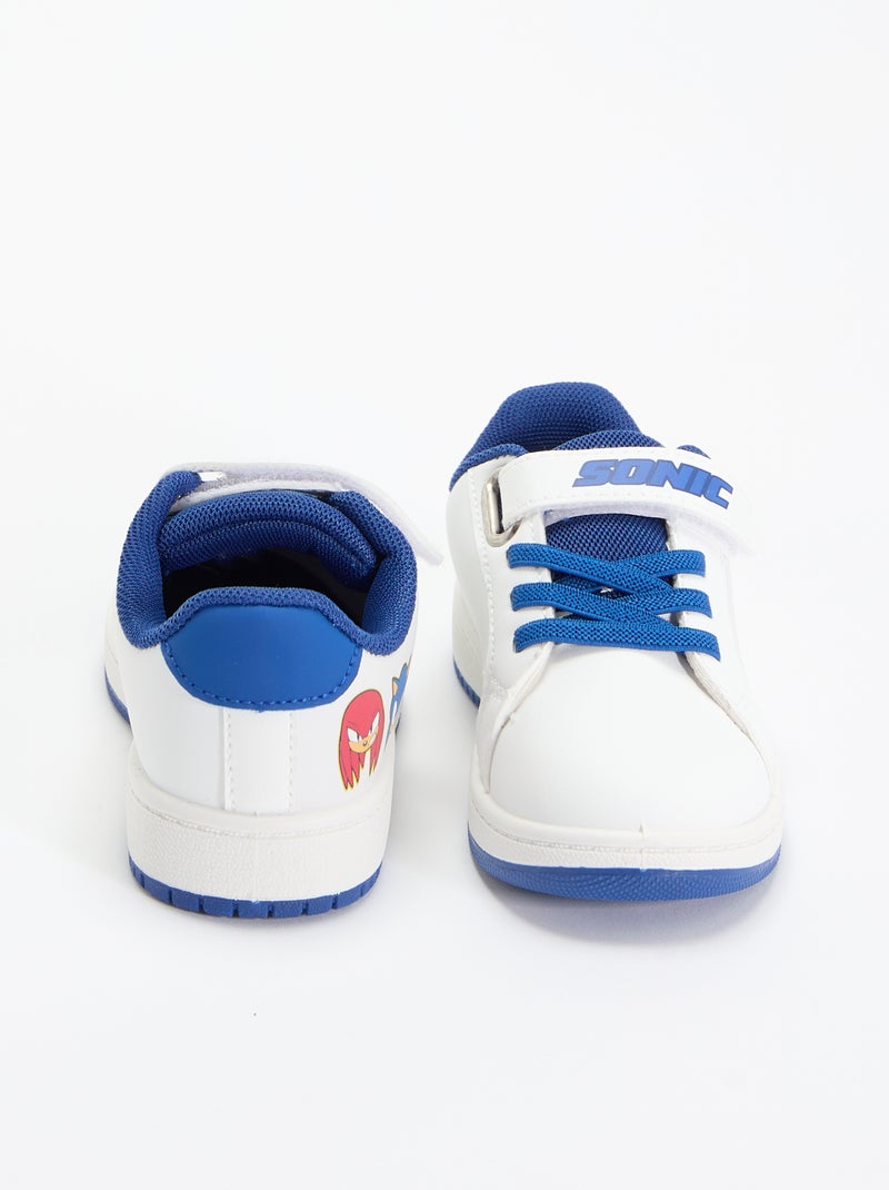 Zapatillas bajas con cierre de velcro 'Sonic' Blanco - Kiabi