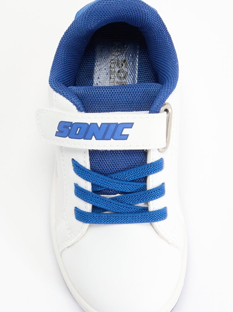 Zapatillas bajas con cierre de velcro 'Sonic' Blanco - Kiabi
