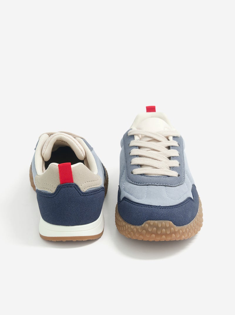 Zapatillas bajas con cordones Azul - Kiabi
