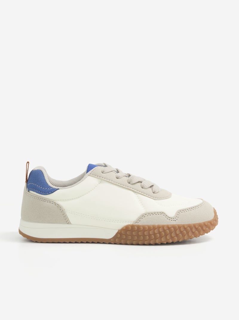 Zapatillas bajas con cordones Beige - Kiabi