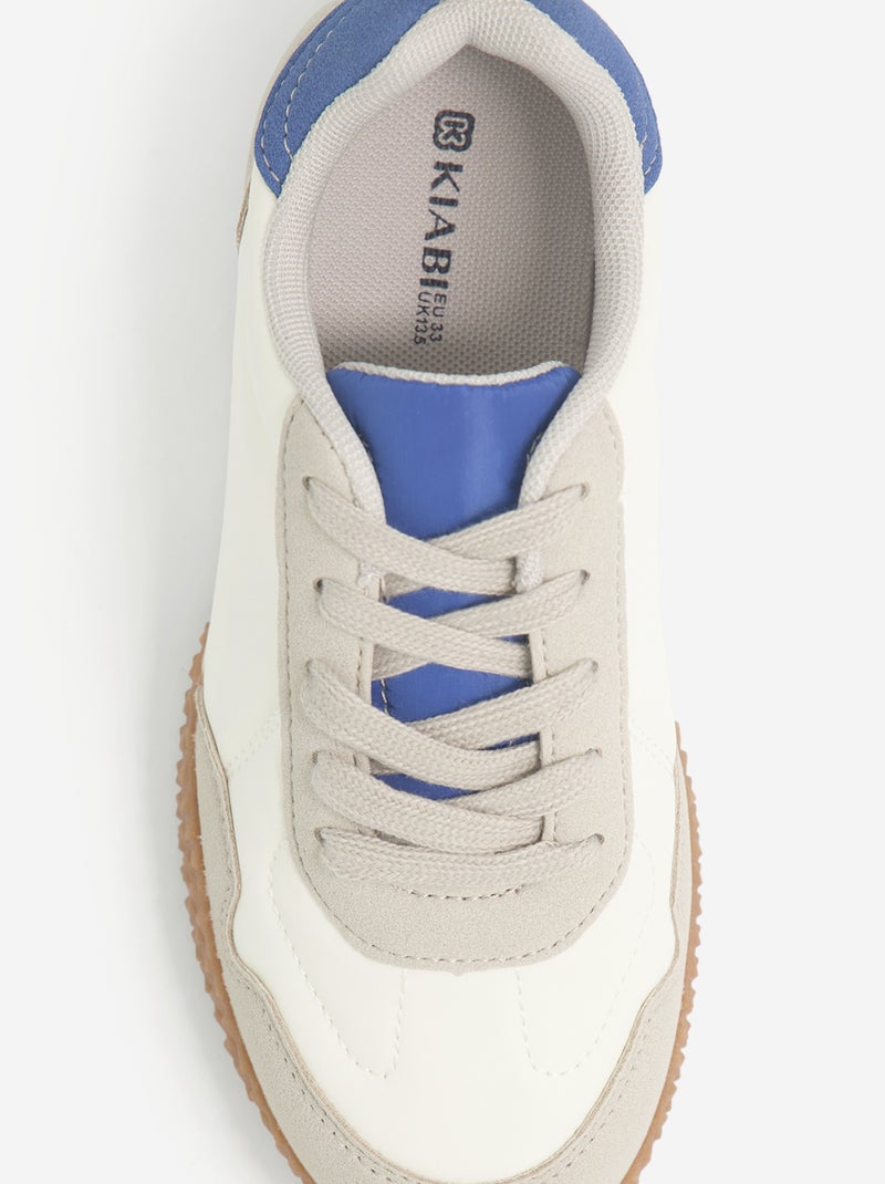 Zapatillas bajas con cordones Beige - Kiabi