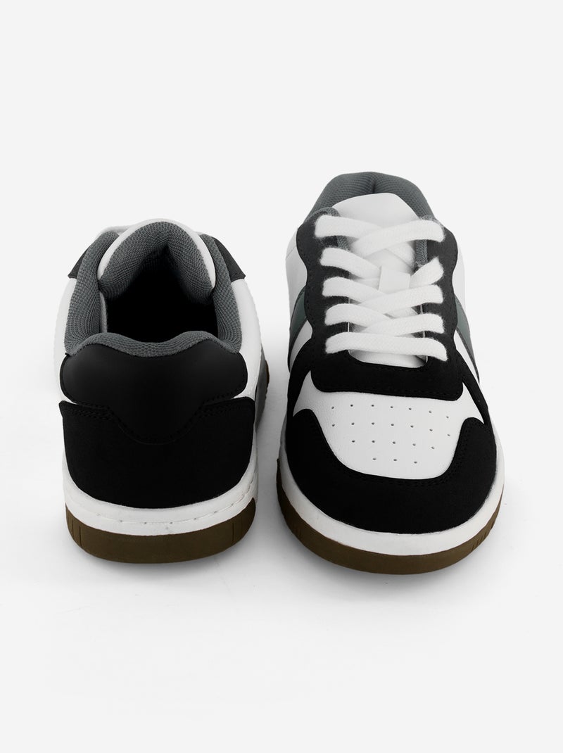 Zapatillas bajas con cordones Blanco - Kiabi