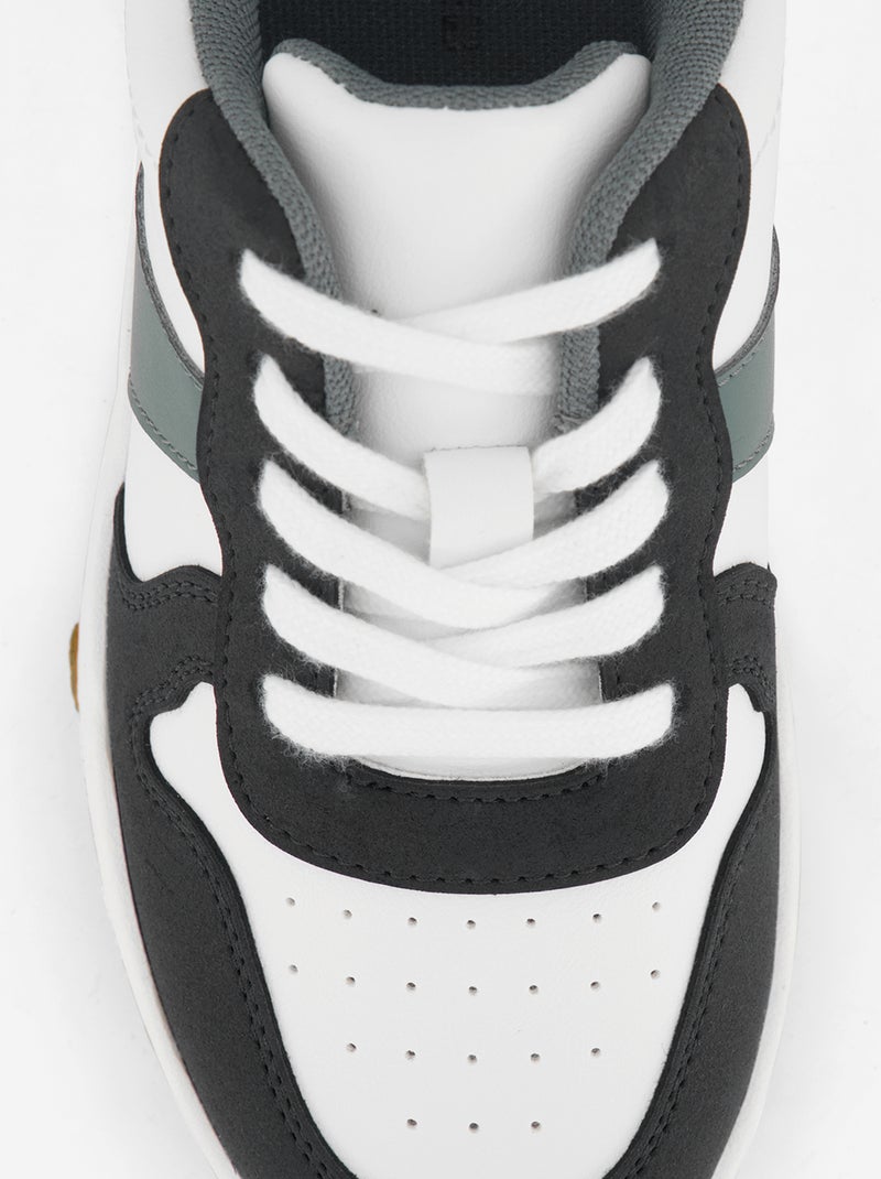 Zapatillas bajas con cordones Blanco - Kiabi