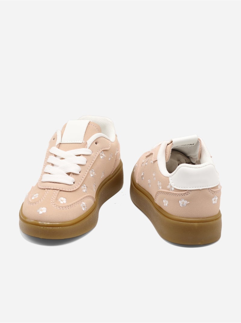 Zapatillas bajas con cordones Rosa - Kiabi