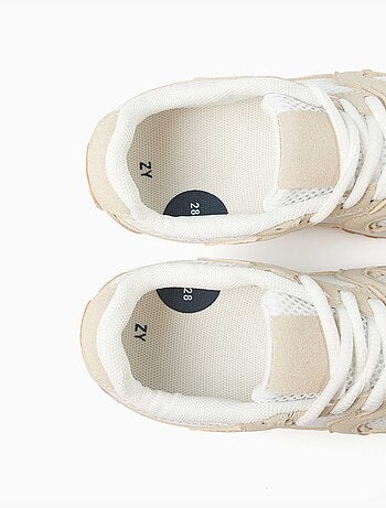 Zapatillas bajas con cordones y suela de caucho antideslizante