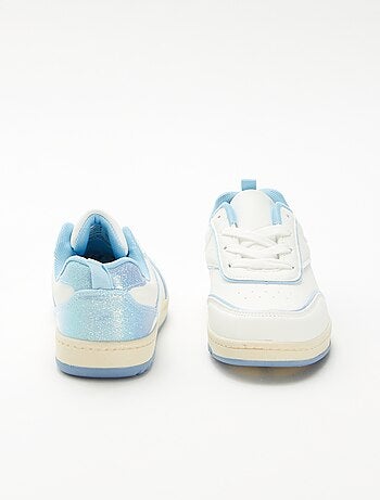 Zapatillas bajas con detalles de purpurina