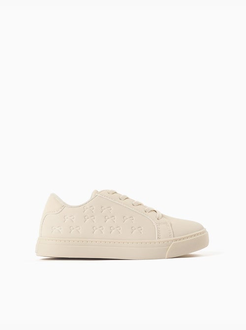Zapatillas bajas con lazos en relieve y cordones elásticos - Kiabi Zapatillas bajas con lazos en relieve y cordones elásticos - Kiabi