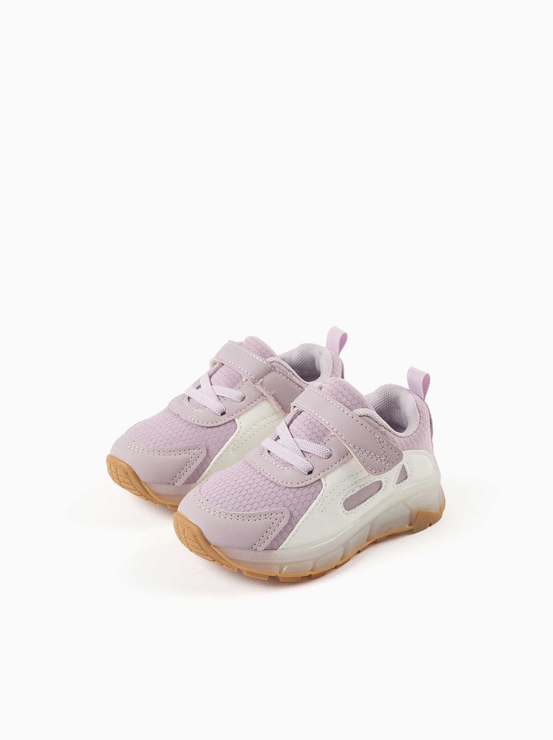 Zapatillas bajas con luces y suela antideslizante Malva lila - Kiabi