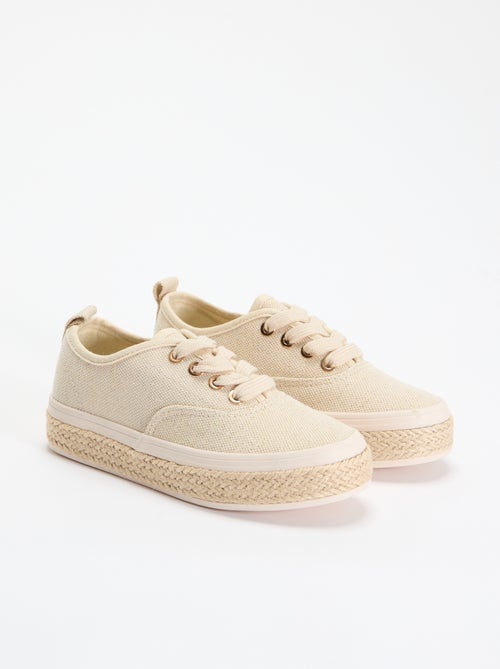 Zapatillas bajas con suela de cuerda - Kiabi