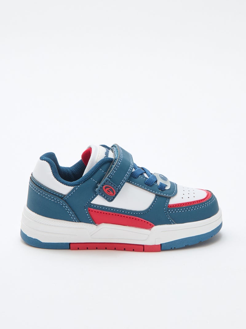 Zapatillas bajas con velcro Azul - Kiabi