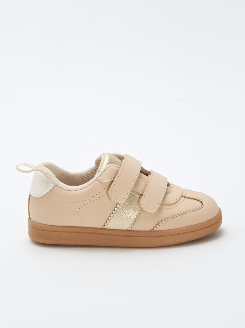 Zapatillas bajas con velcro Blanco - Kiabi