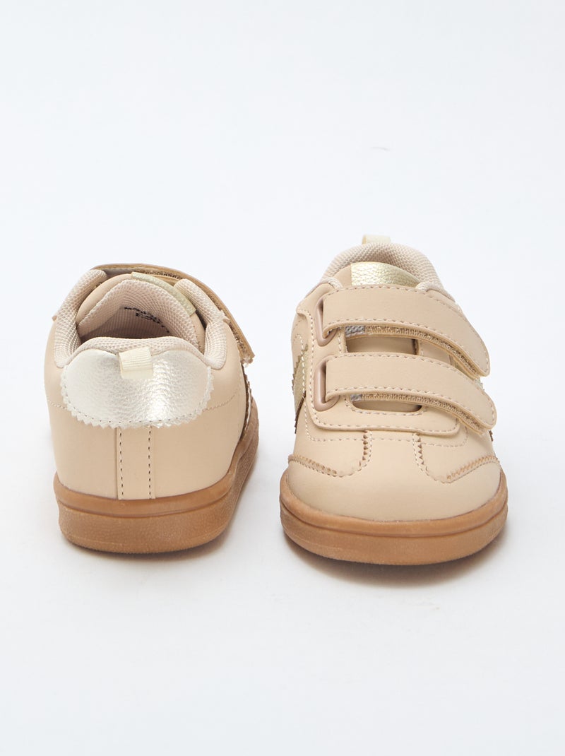 Zapatillas bajas con velcro Blanco - Kiabi
