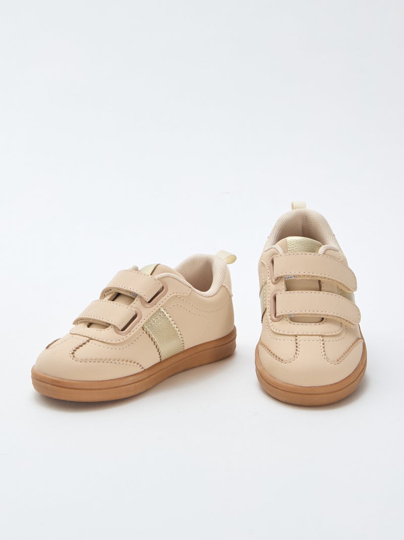 Zapatillas bajas con velcro Blanco - Kiabi