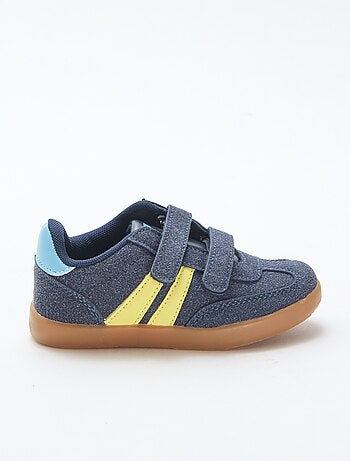 Zapatillas bajas con velcro tricolor