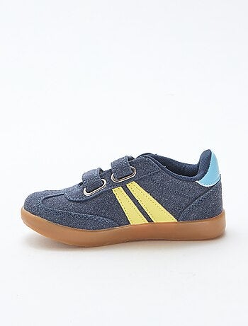 Zapatillas bajas con velcro tricolor
