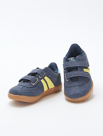 Zapatillas bajas con velcro tricolor