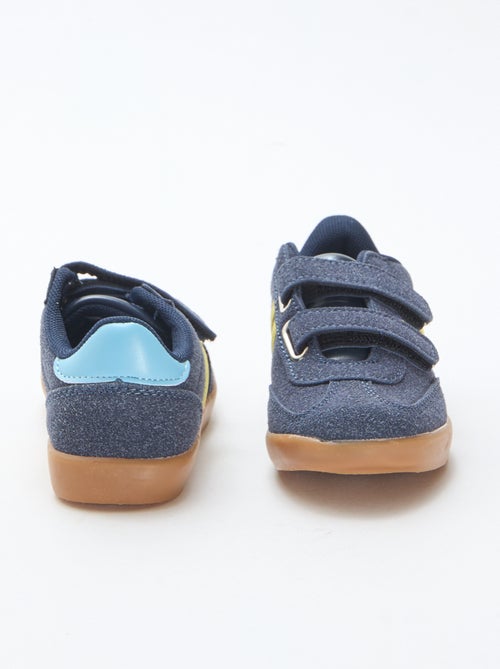 Zapatillas bajas con velcro tricolor - Kiabi