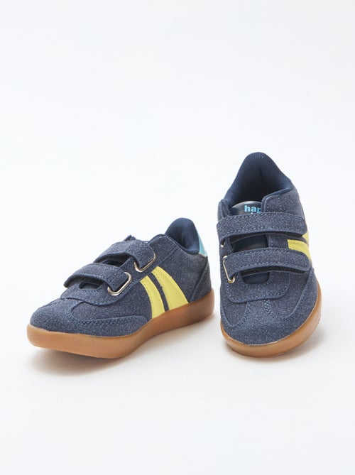 Zapatillas bajas con velcro tricolor - Kiabi