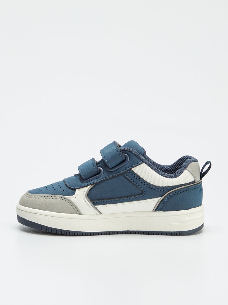 Zapatillas bajas con velcros BLANCO - Kiabi