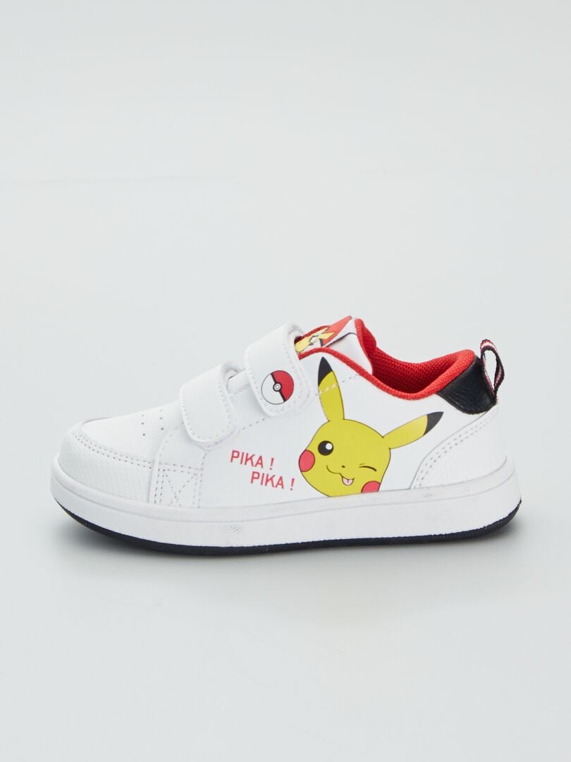 Zapatillas bajas con velcros 'Pikachu' blanco - Kiabi