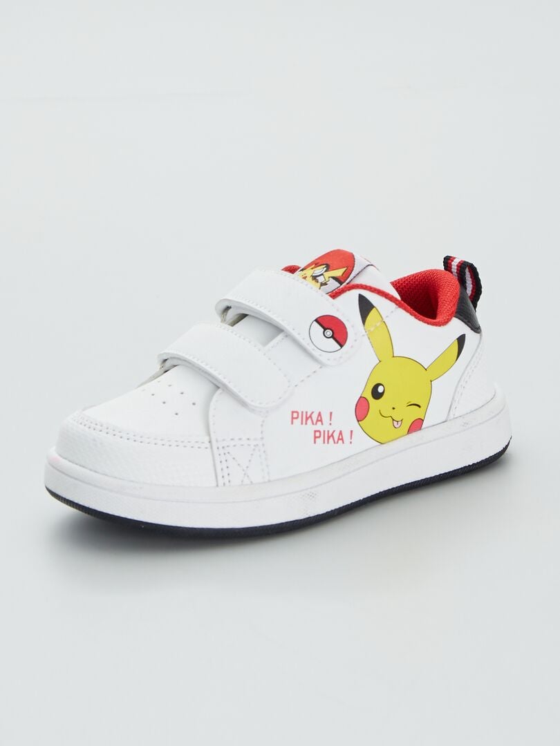 Zapatillas bajas con velcros 'Pikachu' blanco - Kiabi