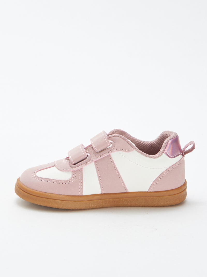 Zapatillas bajas con velcros ROSA - Kiabi
